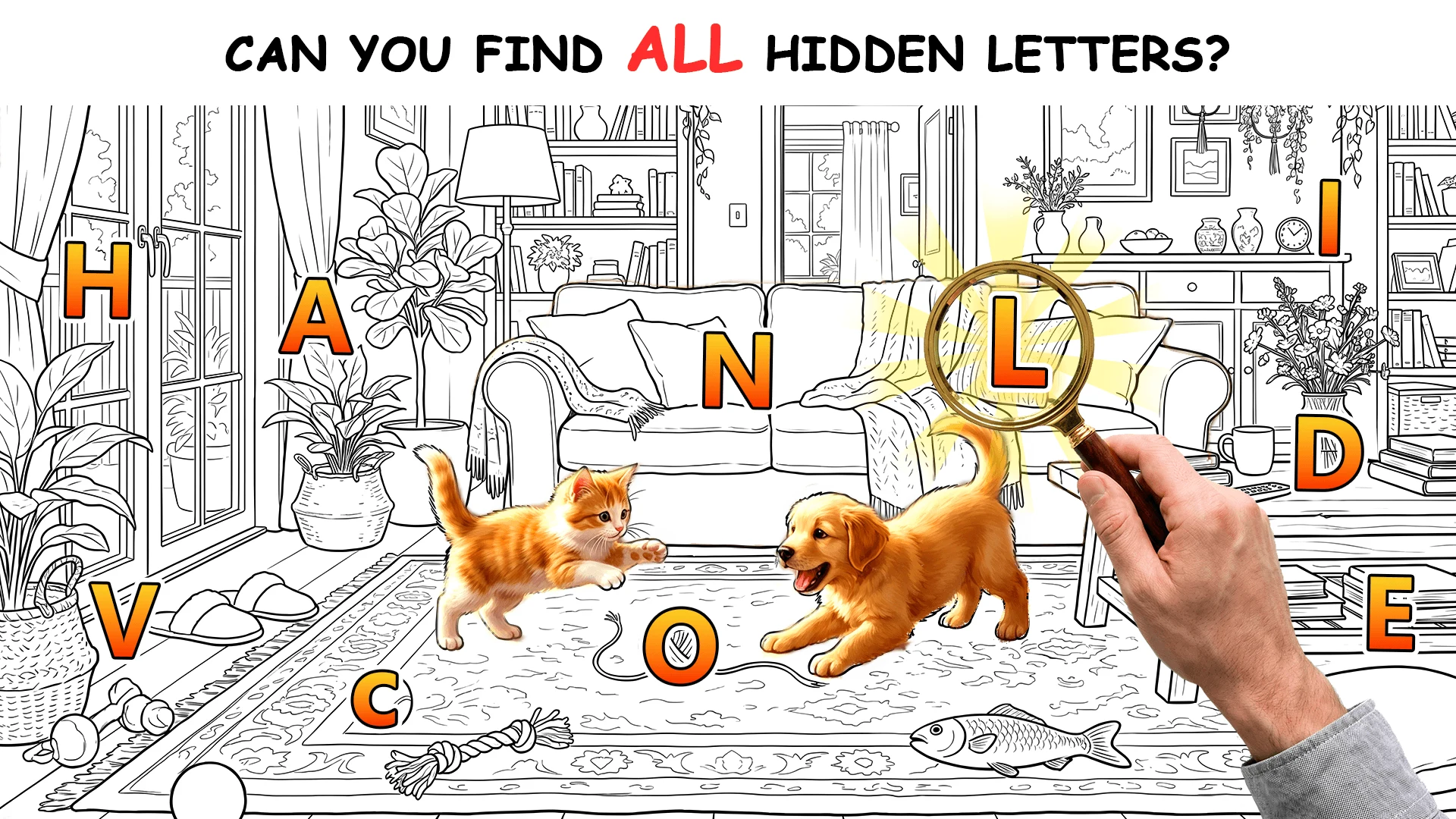 Find Hidden Letter - Color Art screenshot