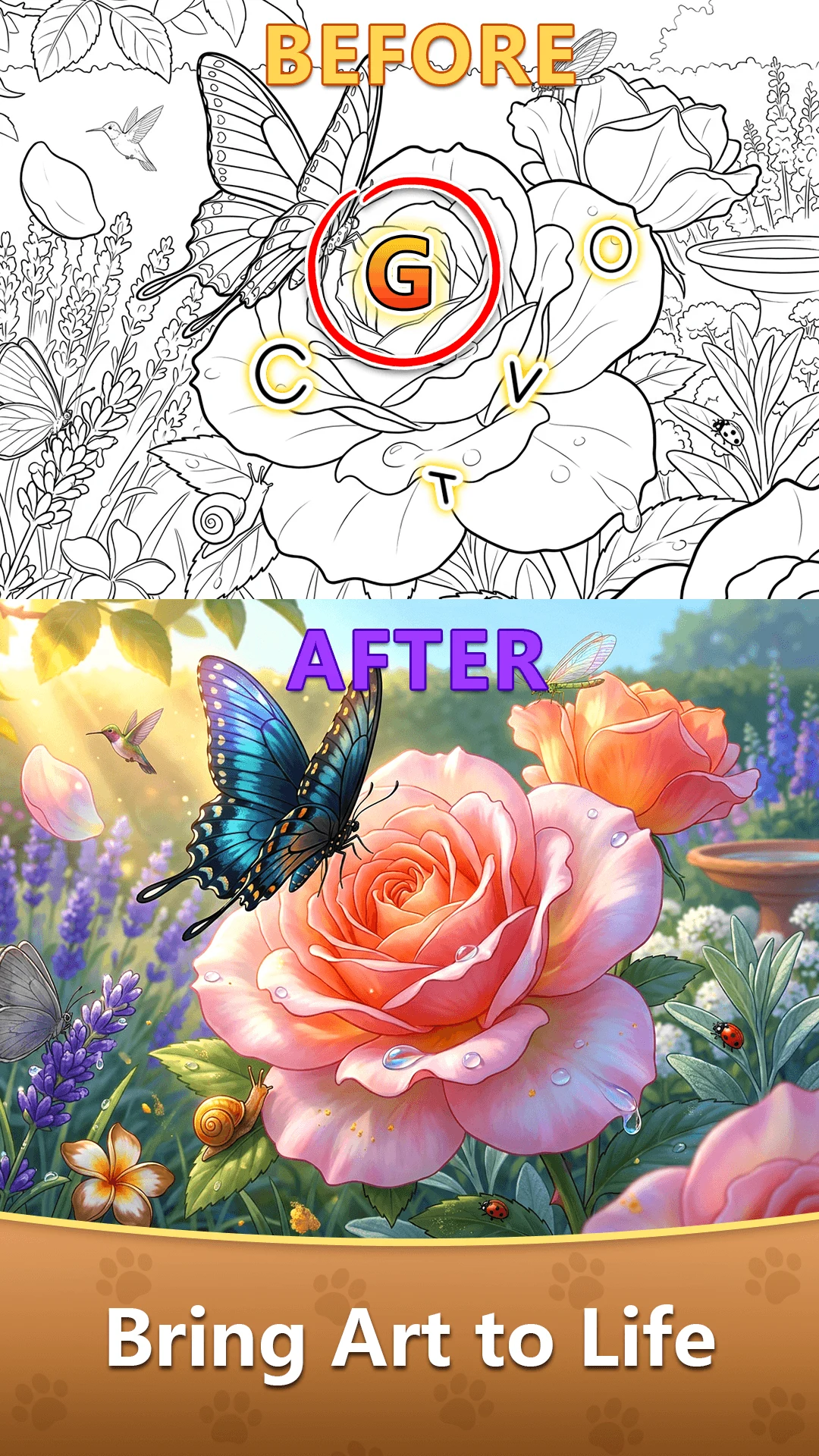 Find Hidden Letter - Color Art screenshot