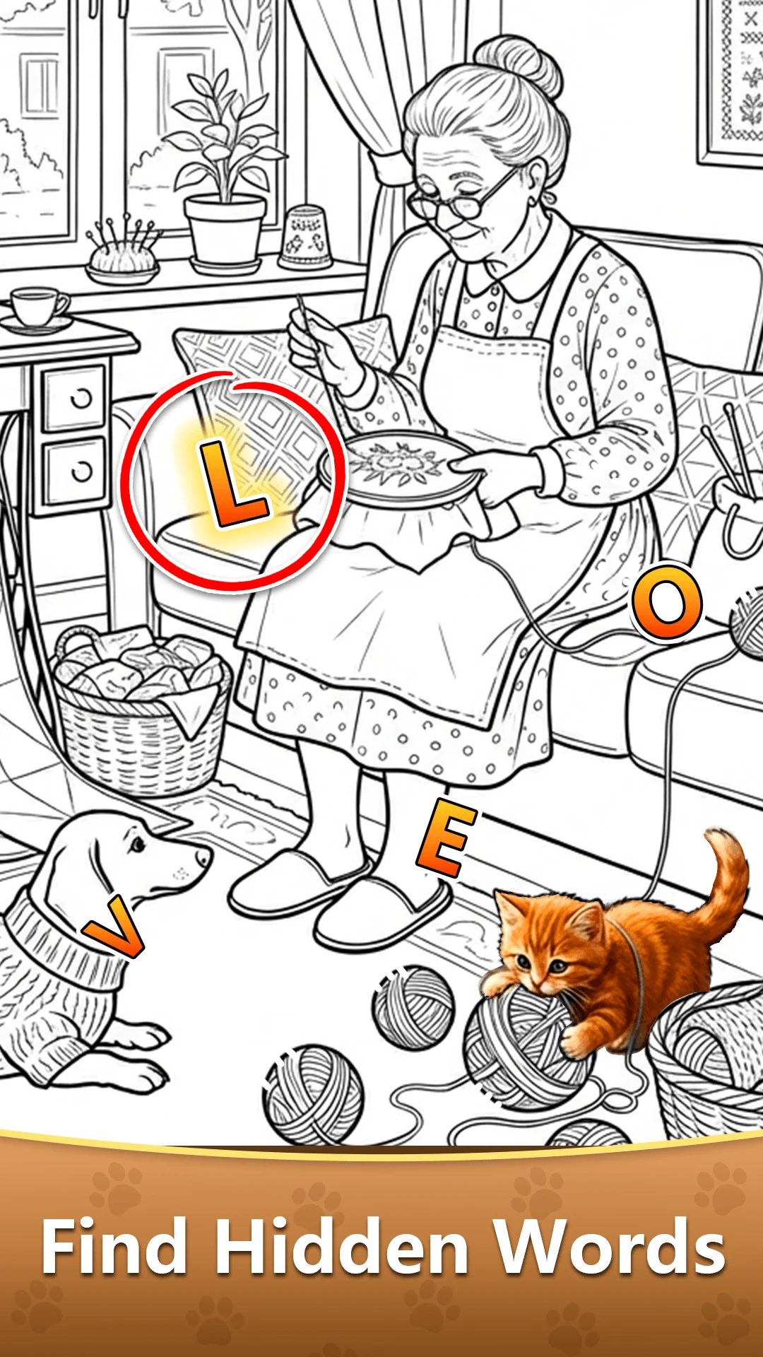Find Hidden Letter - Color Art screenshot