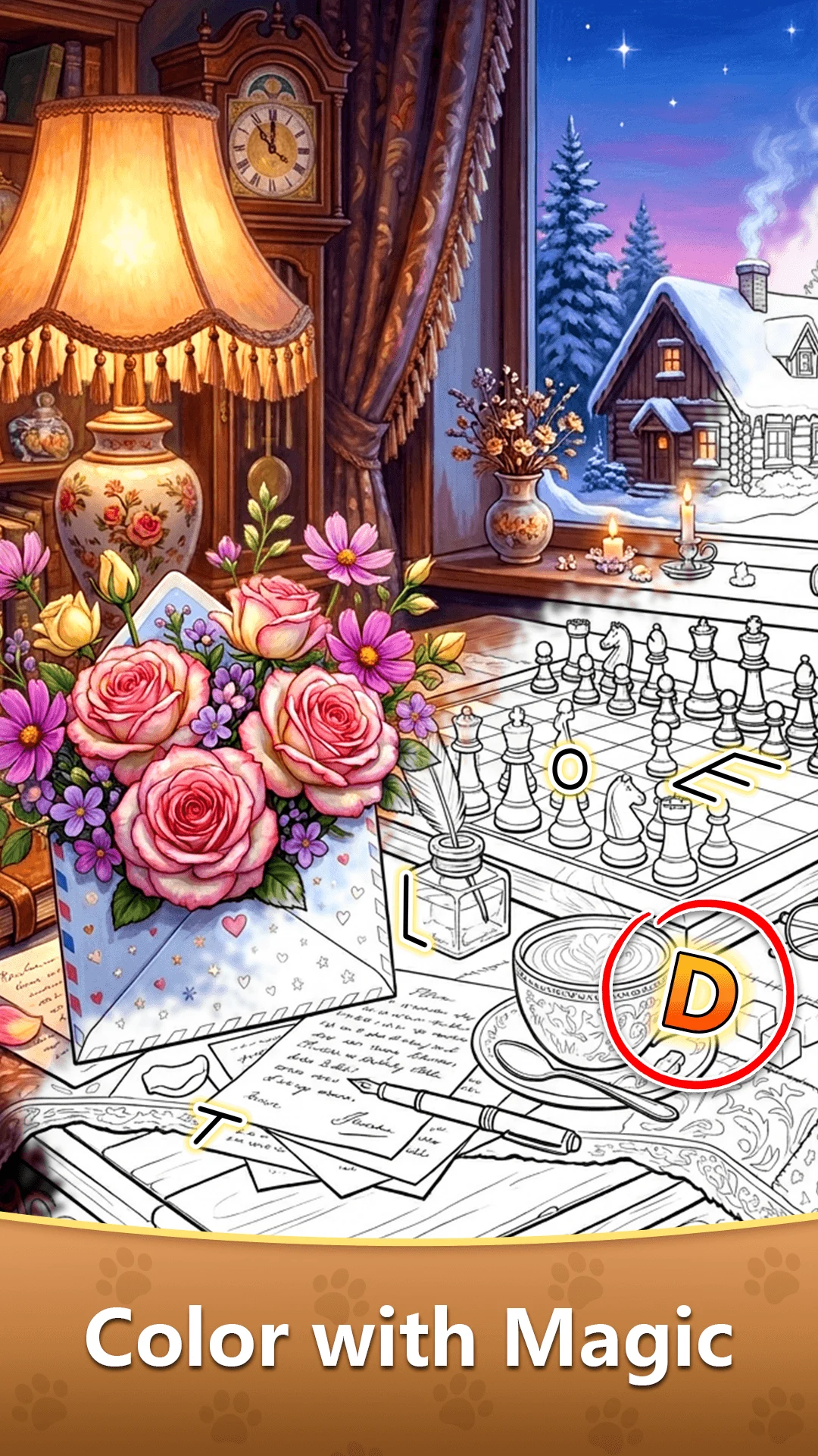 Find Hidden Letter - Color Art screenshot
